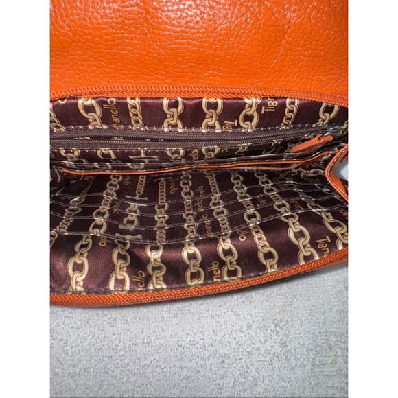 Tignanello Orange Gen Leather Small Crossbody Bag - Picture 9 of 11